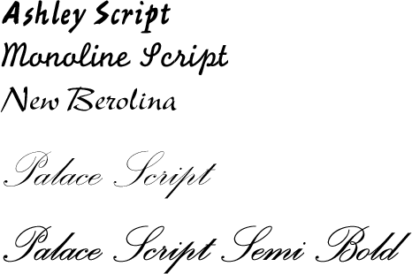 Monotype Scripts Two Weights