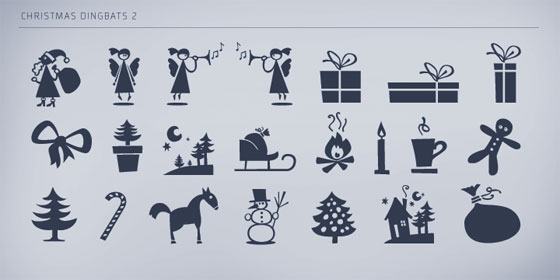 HVD Christmas Dingbats 2 font family