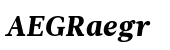 Glosa Text Black Italic