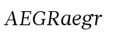 Glosa Text Roman Italic