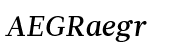 Glosa Medium Italic