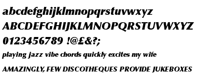 Optima™ Extra Black Italic