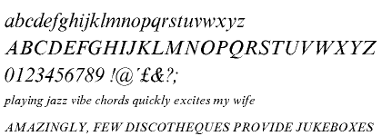 Times New Roman® SF Italic