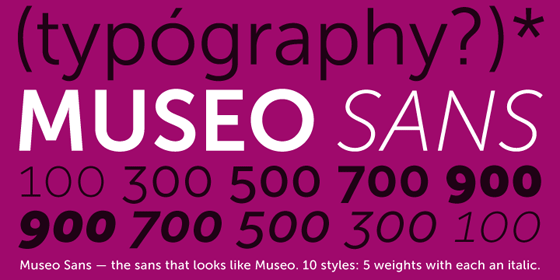 Museo Sans Medium Set