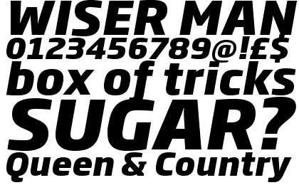 Soho™ Gothic Extra Bold Italic