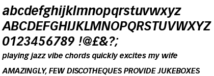 Vectora™ 76 Bold Italic