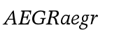 Garth Graphic Std Italic