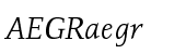 ITC Resavska&trade; Light Italic