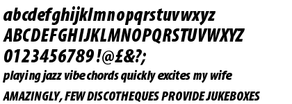 Myriad™ Pro Black Semi Extended Italic