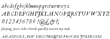 Van Dijck® Italic