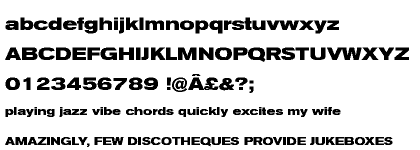 Akzidenz-Grotesk® Pro Bold Extended