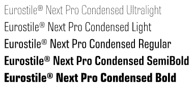 Eurostile Next Pro Condensed Value Pack