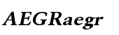 Garamond URW Bold Extra Wide Oblique