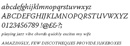 Warnock™ Pro Light Italic Caption