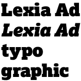 Lexia Ad fonts