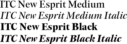 ITC New Esprit Volume Two Weights