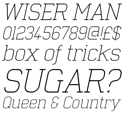 Neutraliser Serif Thin Italic