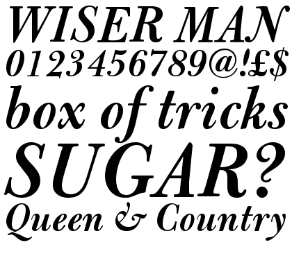 Bulmer Semibold Italic