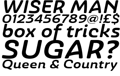 Ashemore Softened Extended Bold Italic