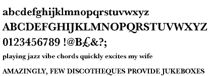 Baskerville URW Greek Bold