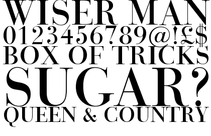 Bauer Bodoni Titling No.2