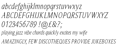 Beaufort Condensed Light Italic