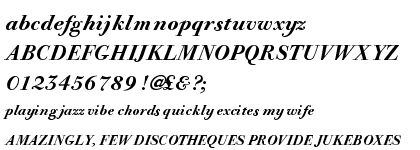 Bodoni URW Old Fashion Medium Italic