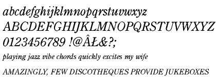 Century Old Style CE Regular Italic