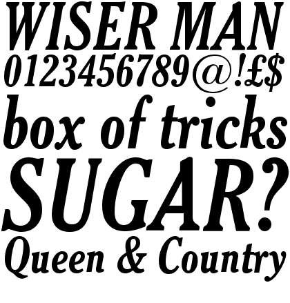 Cheltenham Bold Condensed Italic