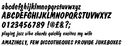 Dom Casual Bold Italic (D)