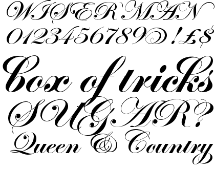 Edwardian Script Font Style