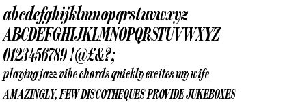 FB Moderno Compressed Bold Italic