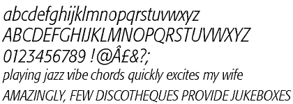 Formata&reg; Light Condensed Italic