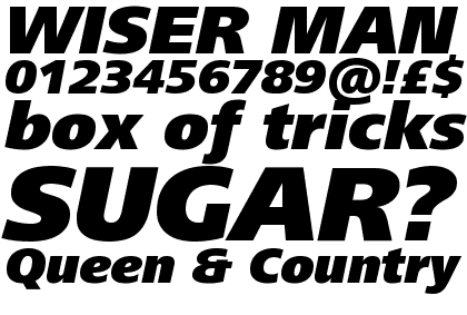 Frutiger&reg; Next Com Black Italic