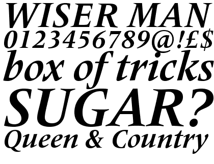 Frutiger&reg; Serif Pro Bold Italic
