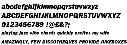 Fuller Sans DT Black Italic