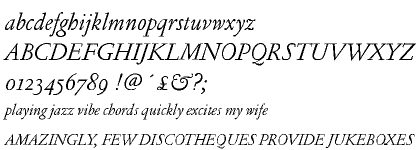 Garamond FB Text Regular Italic