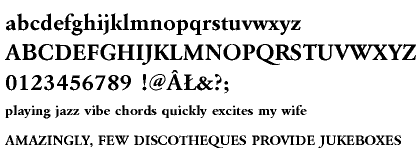 Garamond URW CE Bold Wide