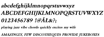 Garamond URW CE Bold Wide Oblique