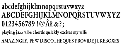 Garamond URW CE Demi Condensed