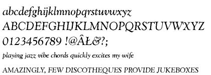 Goudy Catalogue CE Regular Italic