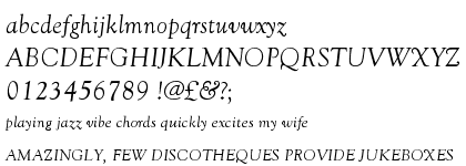 Goudy Old Style Regular Italic