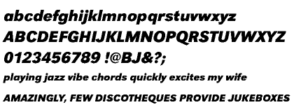 Grotesk URW 2031 Cyrillic Bold Italic