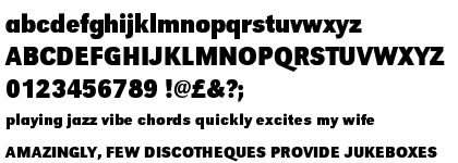 Grotesk URW Bold Extra Narrow