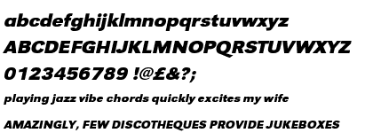 Grotesk URW Bold Wide Oblique