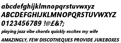 Grotesk URW Medium Extra Narrow Oblique