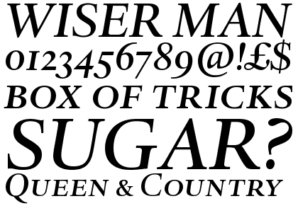 Haarlemmer&trade; Medium Italic SC