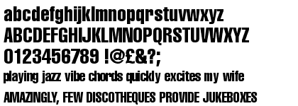 Helvetica™ Ultra Compressed font | type.co.uk