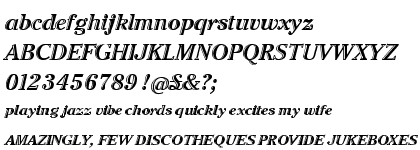 ITC Cheltenham&trade; Handtooled Bold Italic