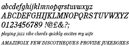 ITC Cushing&trade; Medium Italic